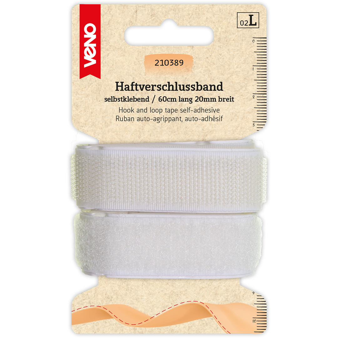 Klett- und Flauschband 2 cm selbstklebend