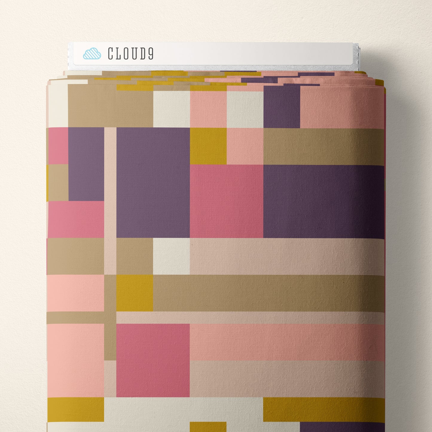 Quilting Cotton Oak Park Pink/Purple – Frank Lloyd Wright American Bold Collection von Cloud9 Fabrics