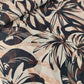 Black tropical cotton print