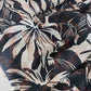 Black tropical cotton print