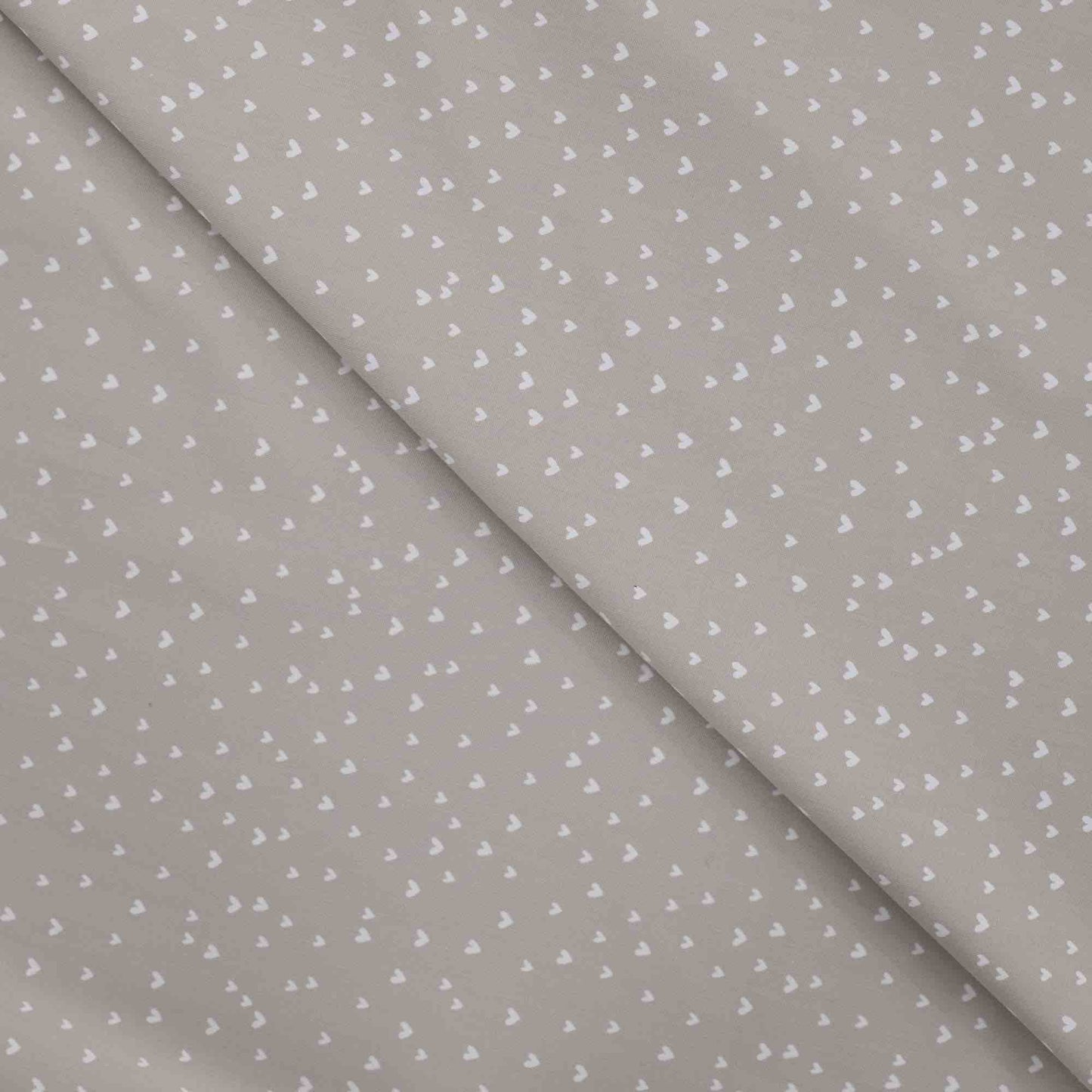 Feines Herzchenmuster auf Baumwoll-Popeline „Mini Heart“
