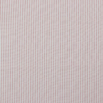 Baumwollstoff mit feinen streifen rosa weiß
