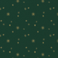 Weihnachtsstoff Baumwollcanvas grün – mit goldenen Sternchen im Foliendruck, festlich & dekorativ.