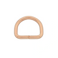 D-Ring Metall roségold 20 mm – stabiler Ring für Gurtband und Taschen