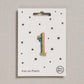 Bügelpatch Zahl Eins