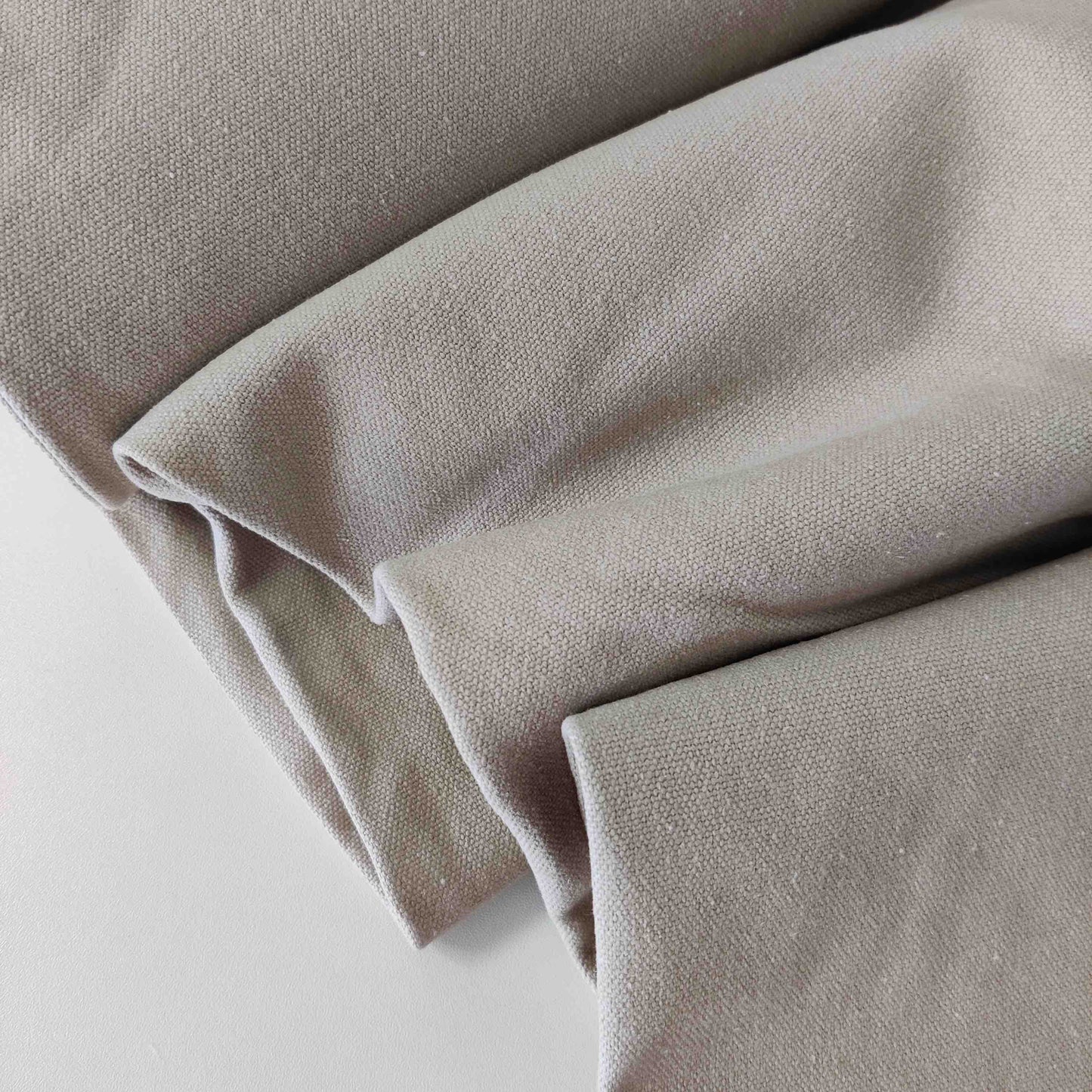 grob strukturierter Canvas Uni beige