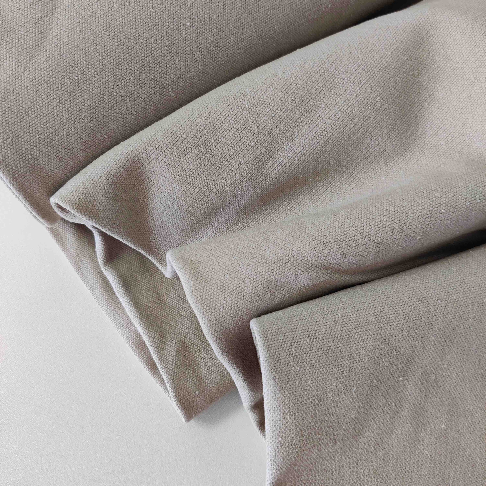 grob strukturierter Canvas Uni beige
