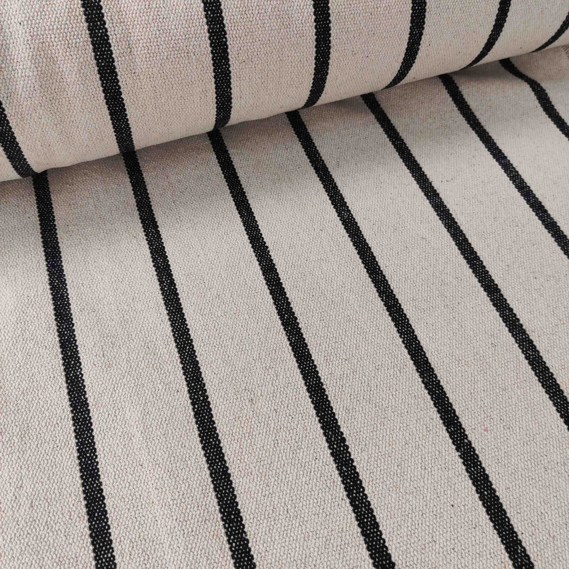 Meterware Nickistoff Streifen Canvas Streifen Meterware –