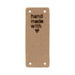 Knick-Label "handmade with love" - 2 Stück