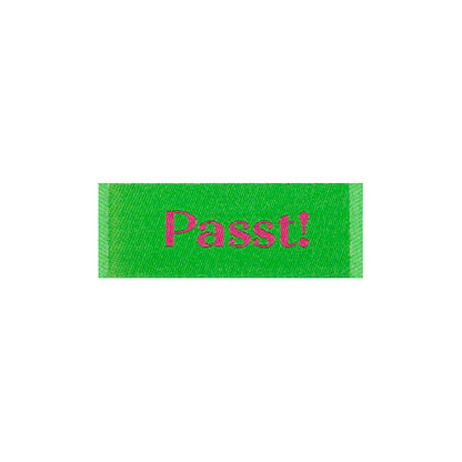 Etikett zum Einnähen Passt!
