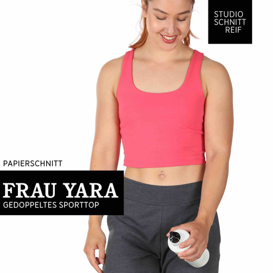 Papierschnittmuster Sporttop Frau Yara Studio Schnittreif