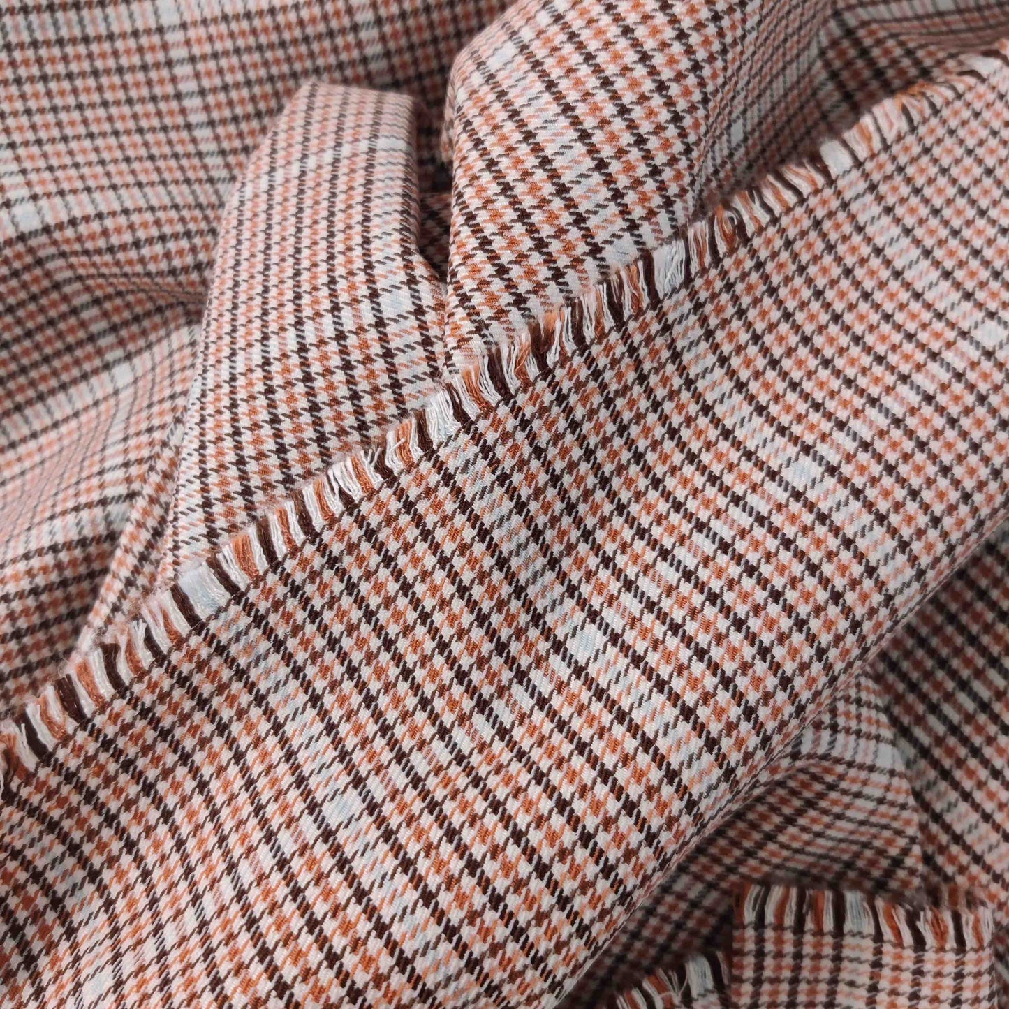 Garngefärbter Bengaline mit Karomuster aus der Fibre Mood – Viskose-Polyester-Stretch mit edlem Fall