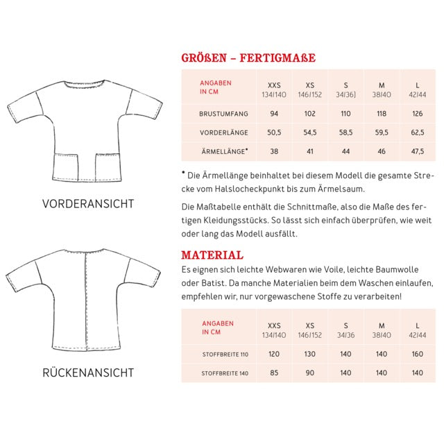 Papierschnittmuster Frau Aiko von Studio Schnittreif