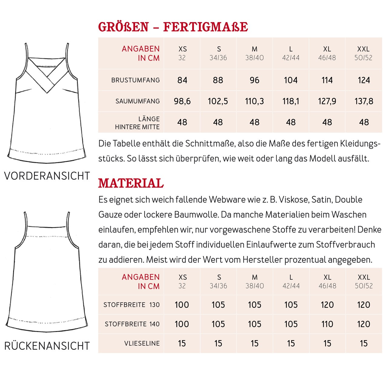 Papierschnittmuster für ein Top mit überkreuzten Blenden in Größe XS-XXL von studio Schnittreif