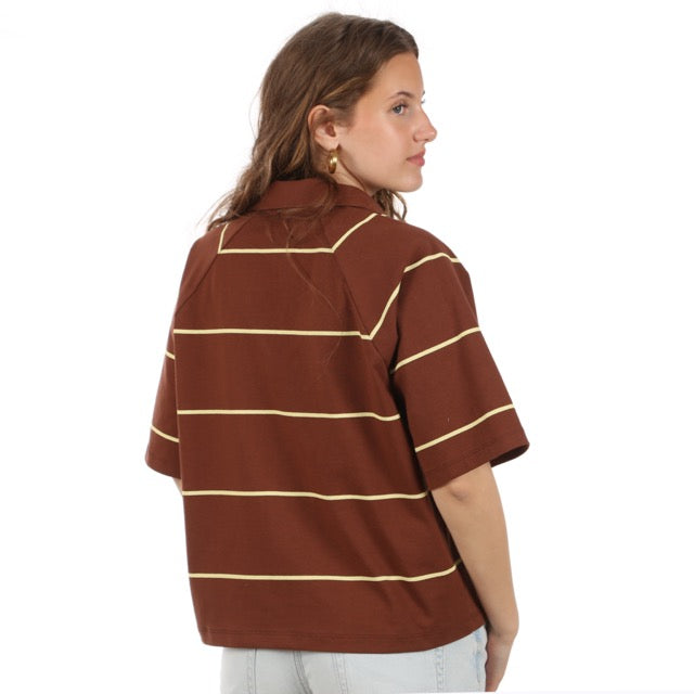Papier-Schnittmuster für ein weit geschnittenes Poloshirt für Damen von Studio Schnittreif
