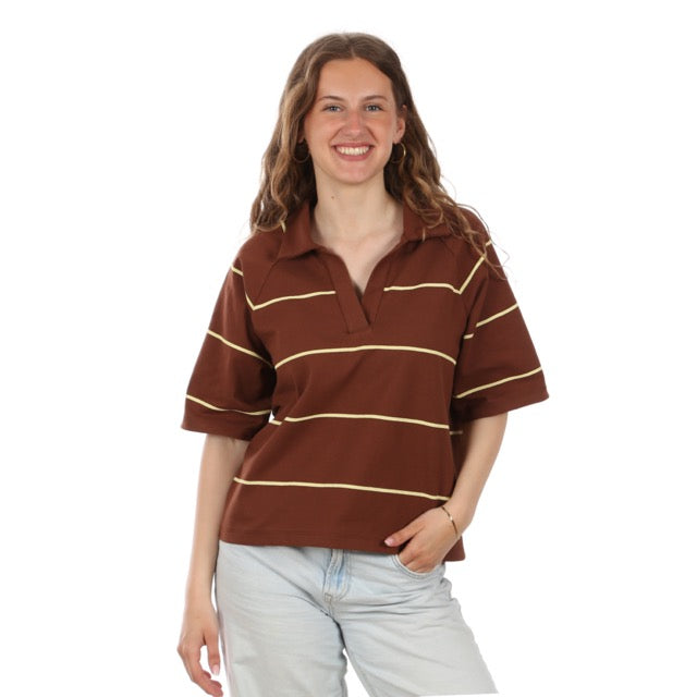 Papier-Schnittmuster Frau Hardi Poloshirt für Damen