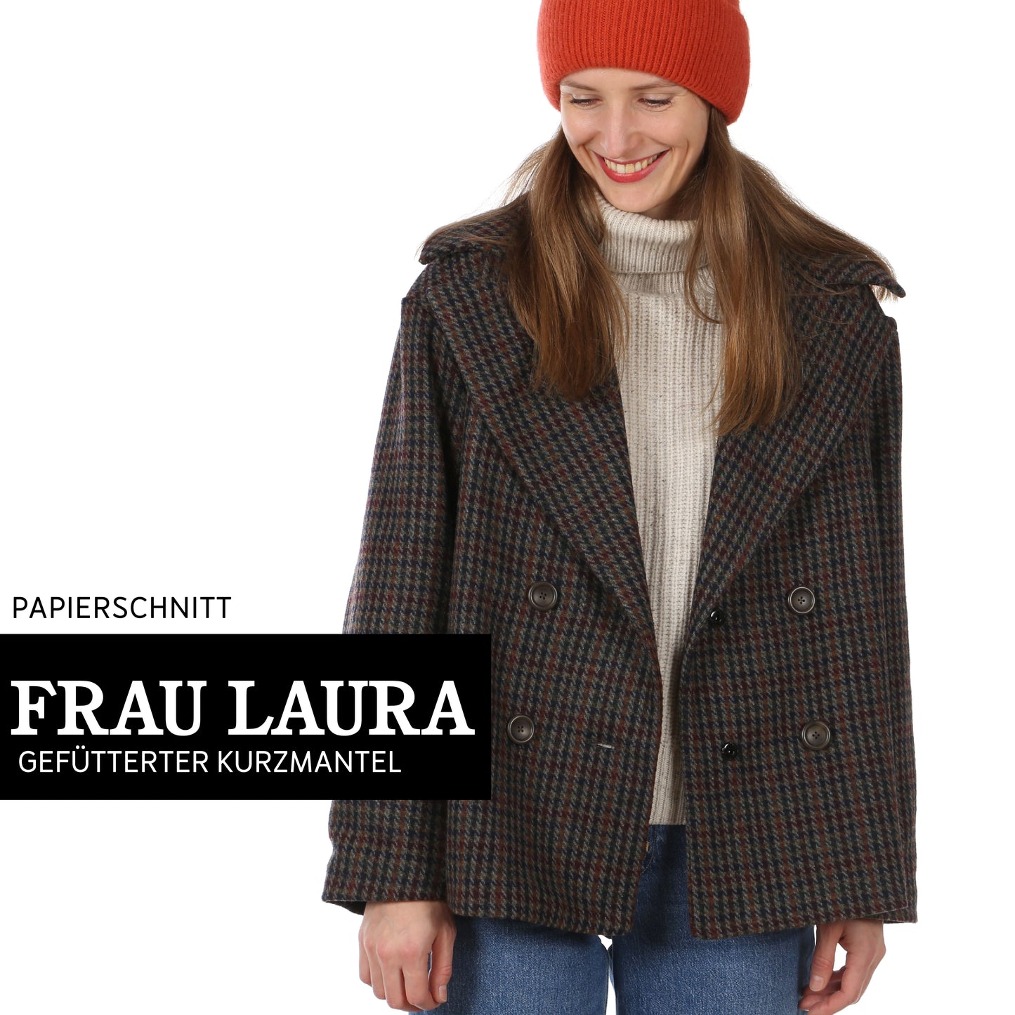 FRAU Laura Kurzmantel | Papierschnitt