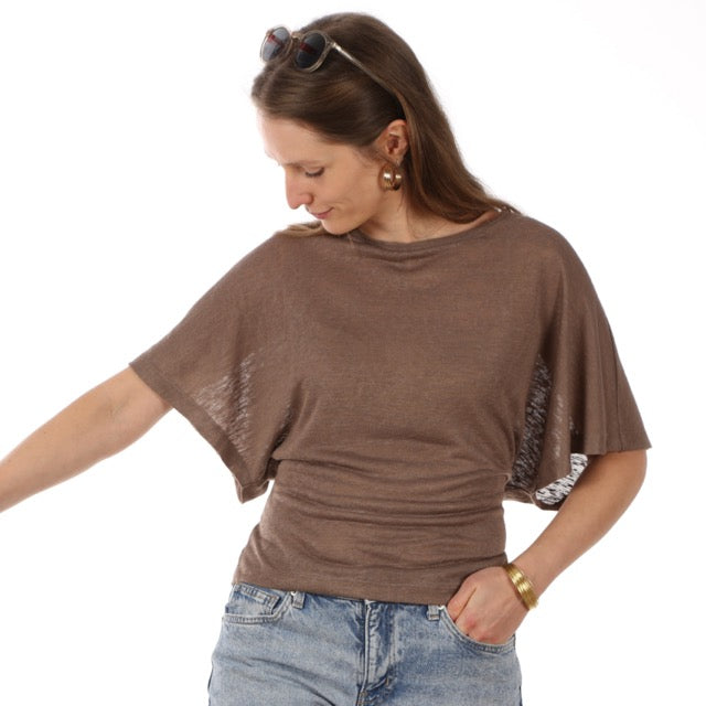 Papierschnittmuster für ein Fledermausshirt für Damen von Studio Schnittreif für NähanfängerInnen