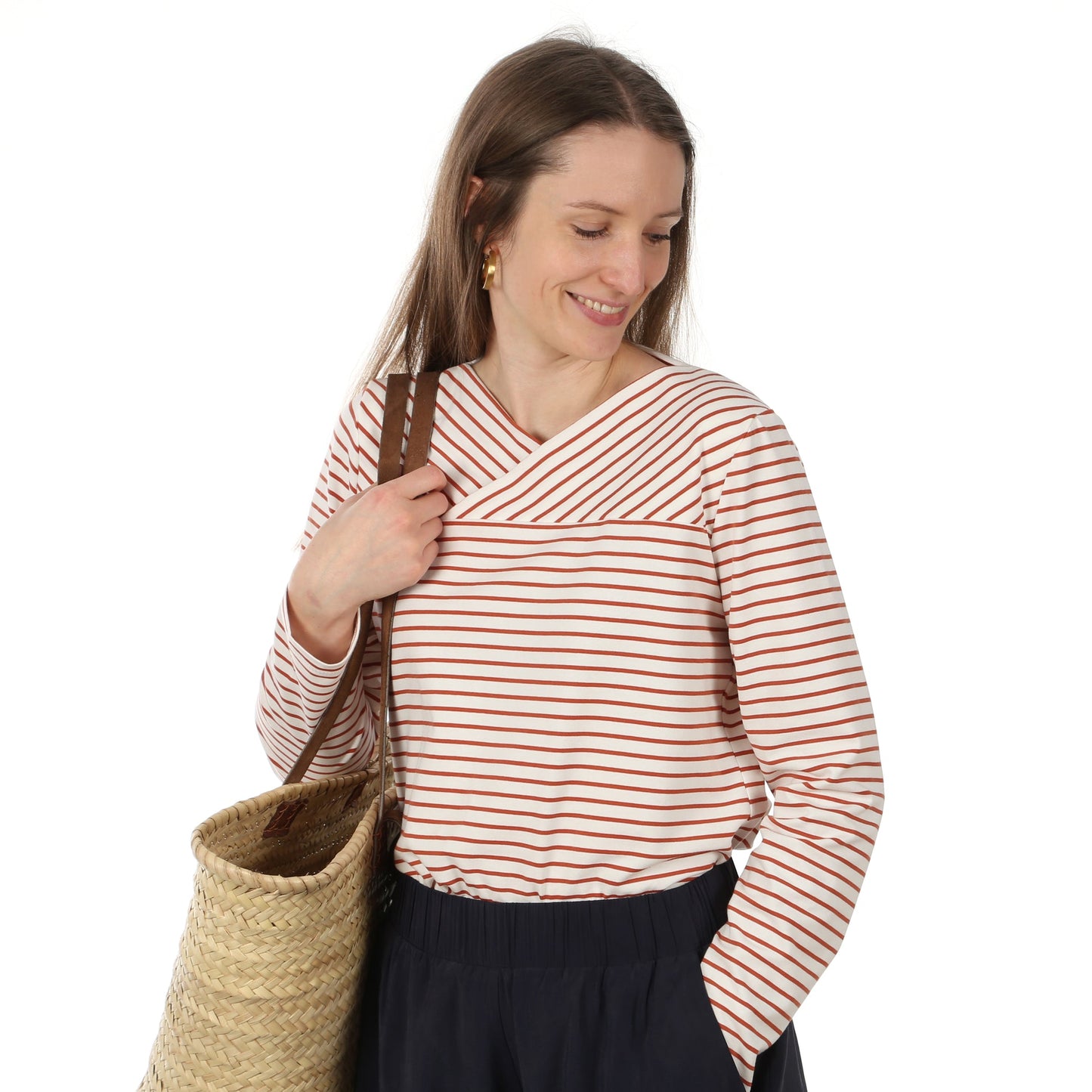 FRAU YOLA Shirt | Papierschnitt