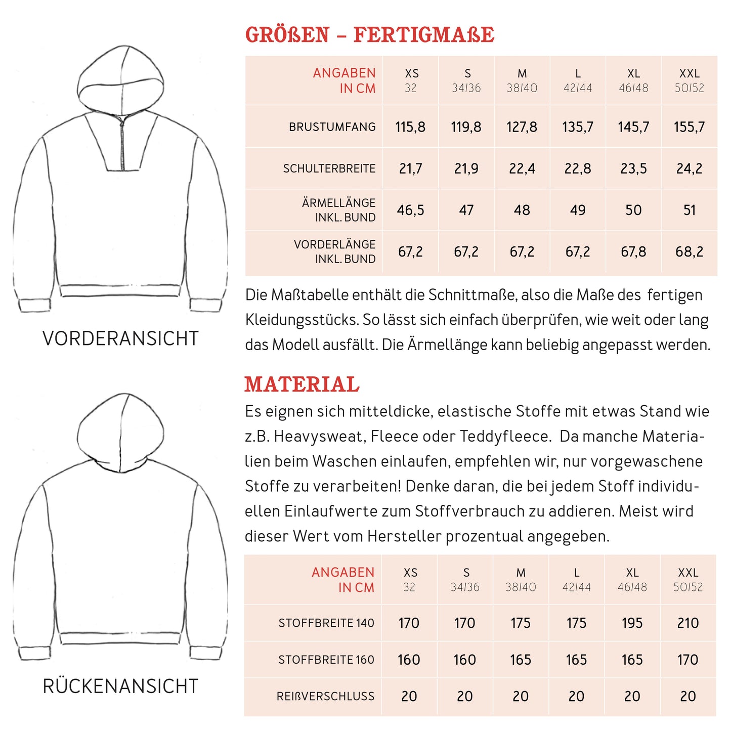 FRAU Jutta oversized Hoodie | Papierschnitt