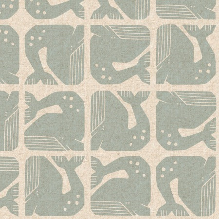 Grumpy Whale Baumwolle von Loes van Oosten