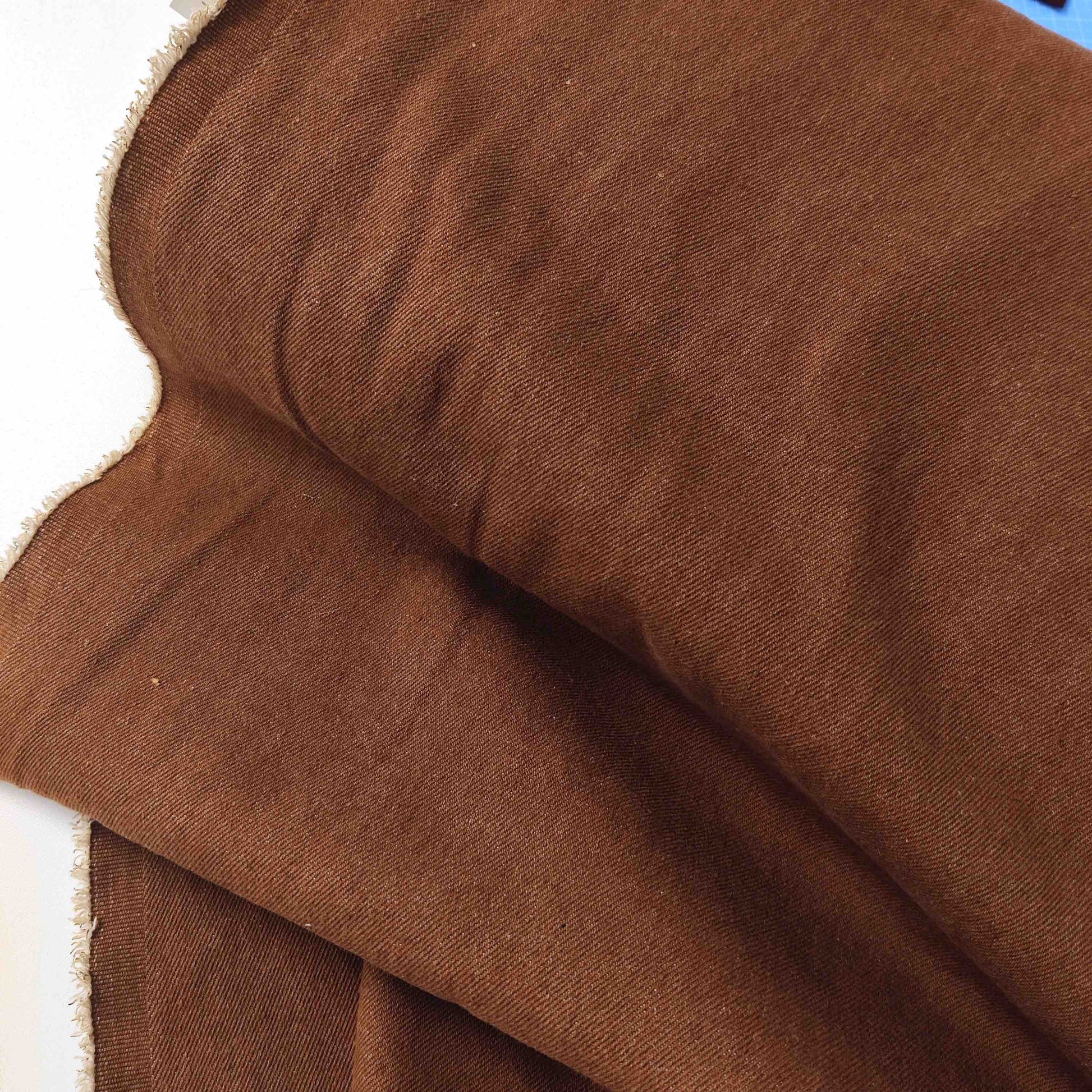 Gewaschener Baumwolljeansstoff, 180 cm breit – weicher Denim aus 100 % Baumwolle