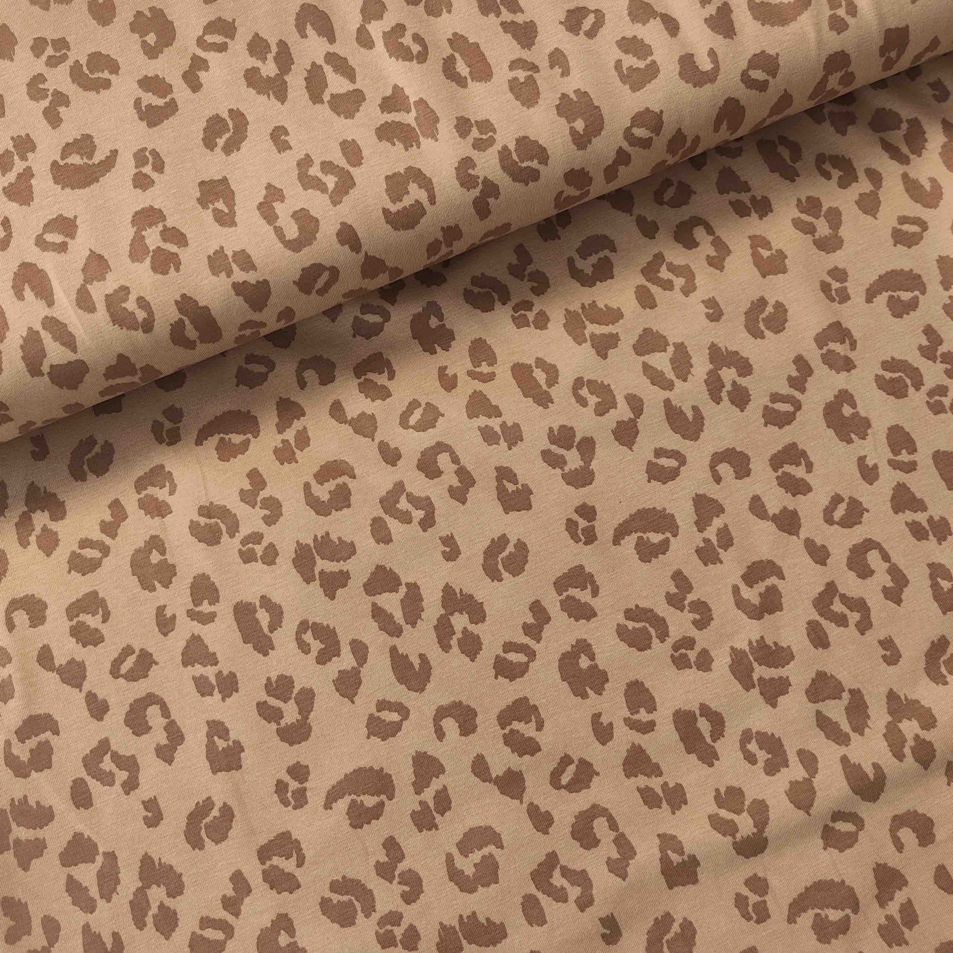 Jerseystoff vom Meter mit Leomuster