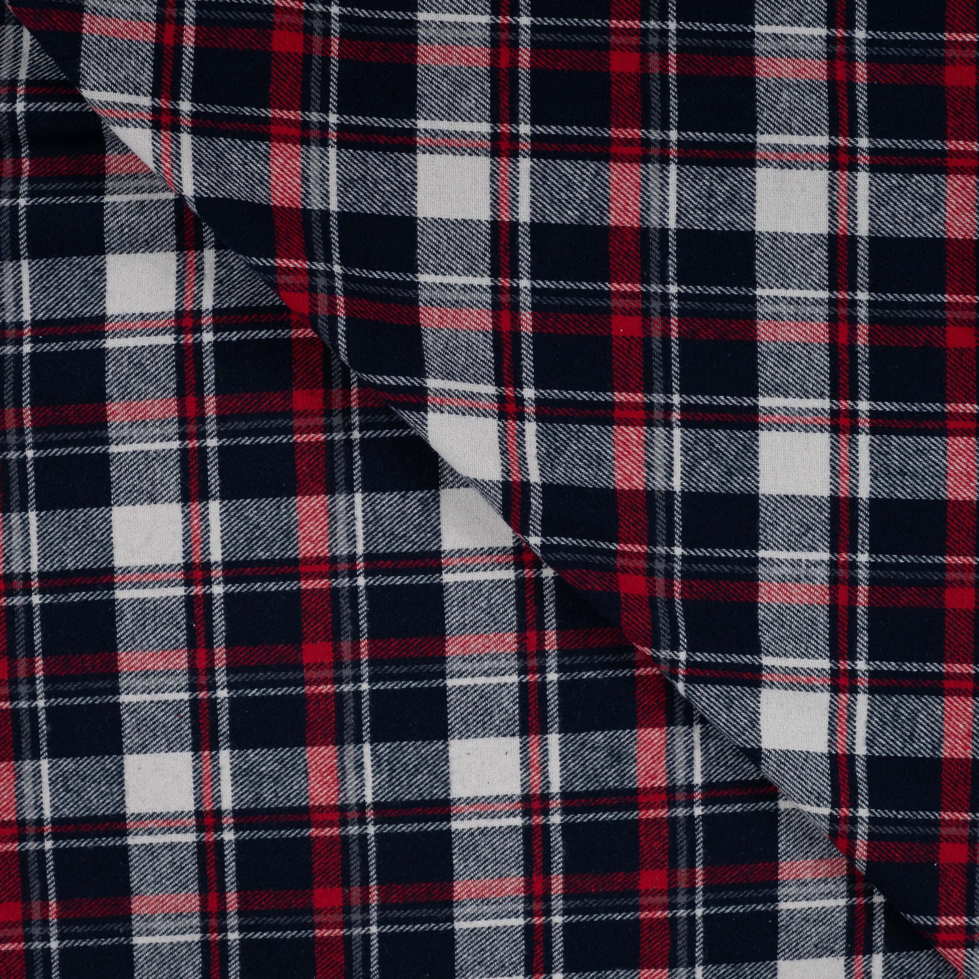 Kariertes Flanellgewebe, garngefärbt, weich und wärmend. Ideal für Hemden, Pyjamas, Kleider, Schals und Heimtextilien.