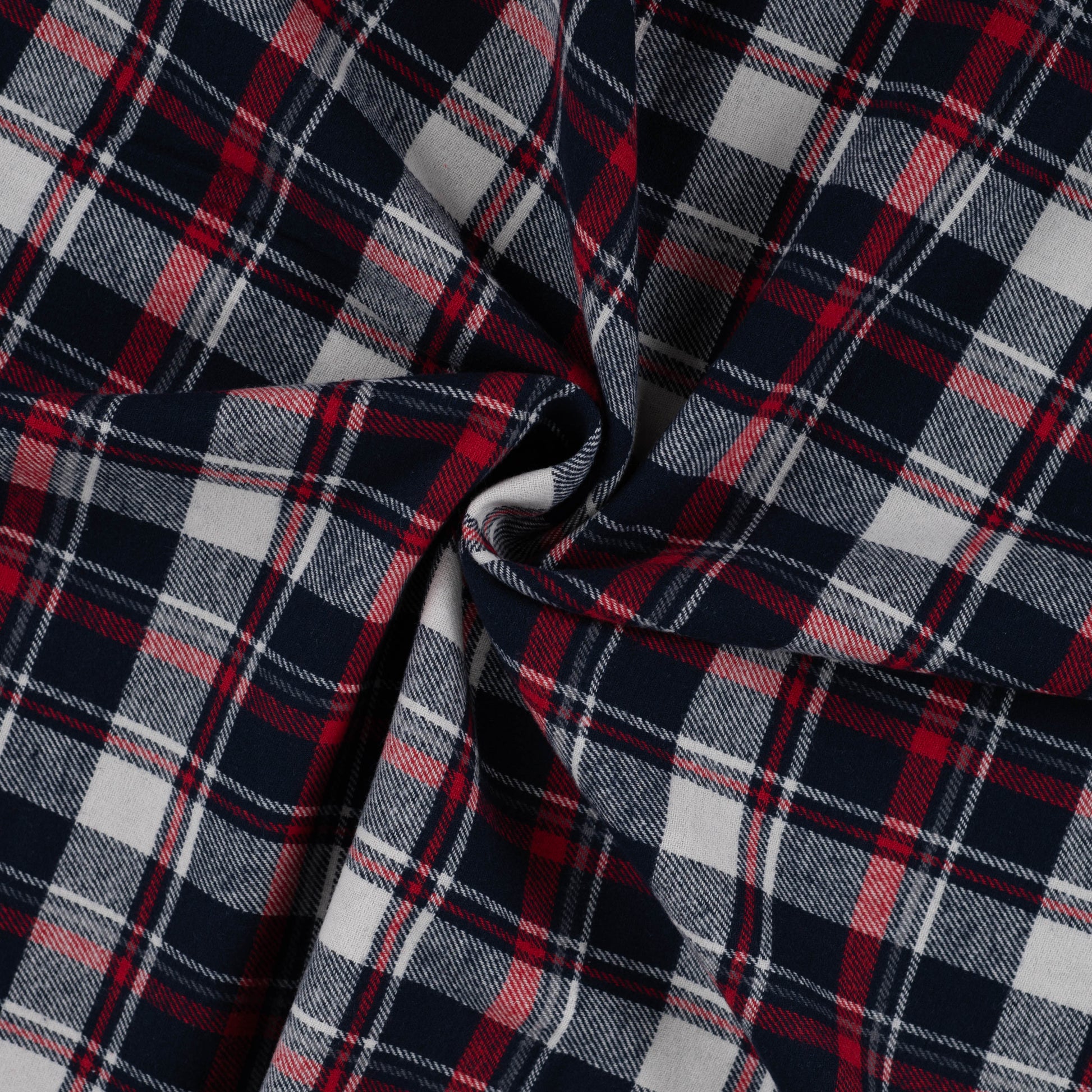 Kariertes Flanellgewebe, garngefärbt, weich und wärmend. Ideal für Hemden, Pyjamas, Kleider, Schals und Heimtextilien.