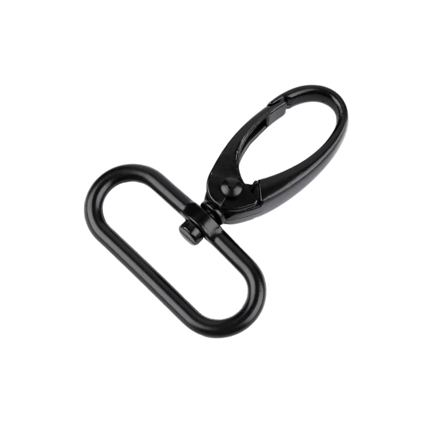 Metall-Karabiner 30 mm, schwarz – 2 Hakengrößen