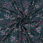 ECOVERO Viskose Stoff Blumen petrol floral LENZING