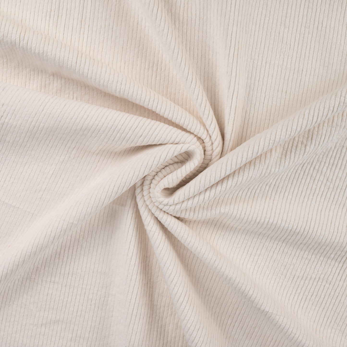 Cordstoff „6 Wales“, Baumwolle mit 5% Spandex, 345 g/m² – Farbe ecru – robust, elastisch und perfekt für Kleidung & Accessoires.