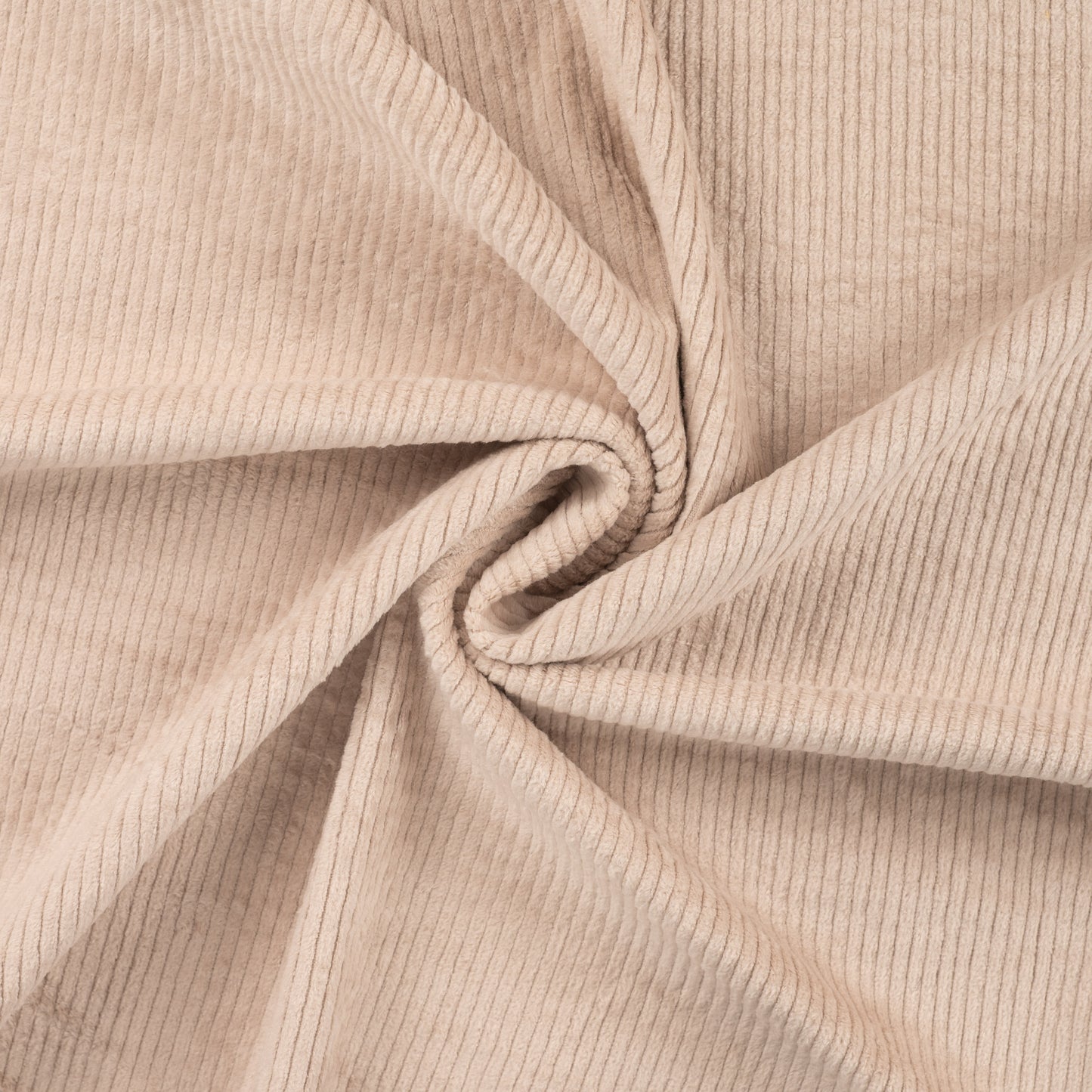 Cordstoff „6 Wales“, Baumwolle mit 5% Spandex, 345 g/m² – Farbe sand – robust, elastisch und perfekt für Kleidung & Accessoires.