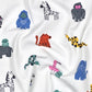 Baumwolljersey Tiere Safari bunt Kinderstoff