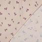 Jersey Waffelstruktur Blumen apricot Stoff
