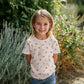 Waffeljersey Blumen