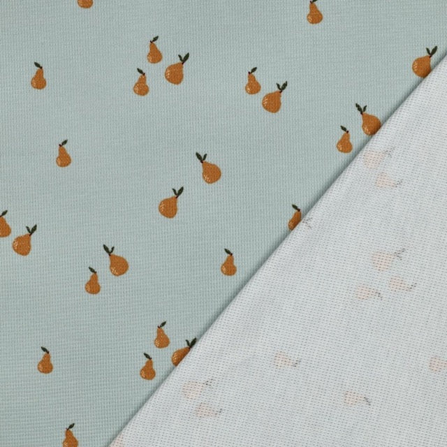 Waffeljersey mit Birnenmuster – weicher Jersey mit Struktur