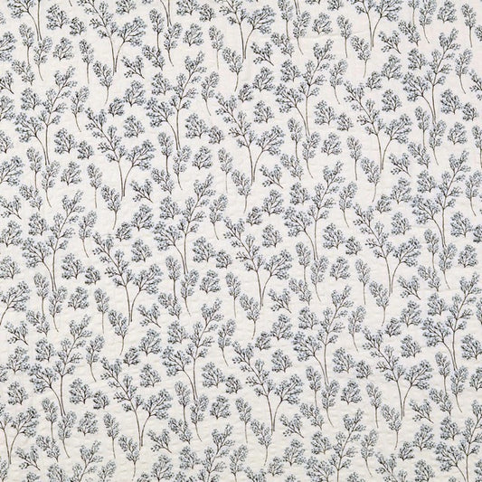 Baumwoll-Seersucker "Vintage" mit zarten Zweigen