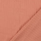 Pointoille Baumwolljersey in apricot mit feinem Lochmuster