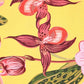 Viscose Twill Camiguin  gelb 140 cm breit mit Orchideen-Sommerprint – perfekt fallend für Röcke und Tops bei kikkomo.de