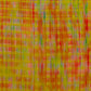 Leichter Viskose-Leinen Stoff 70/30 mit lebendigem Muster in warmen und frischen Farben.