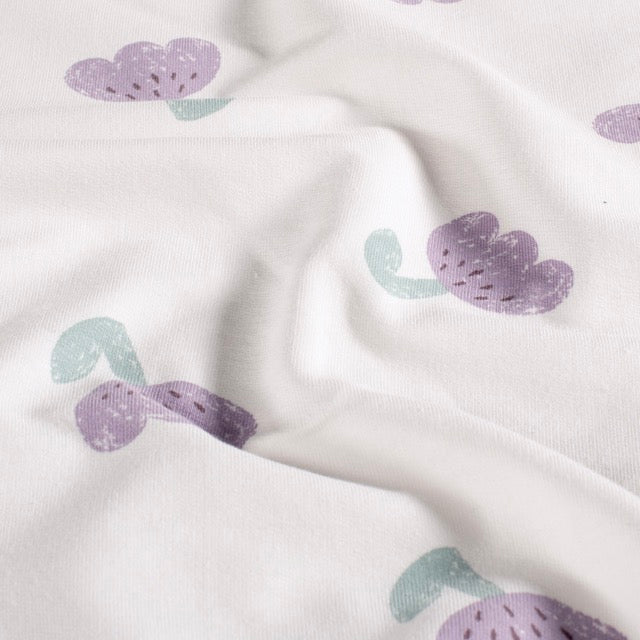 French Terry Tulpen violett