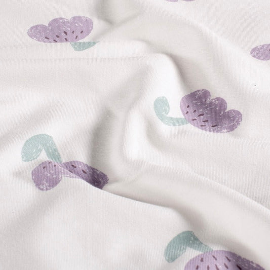 French Terry Tulpen violett