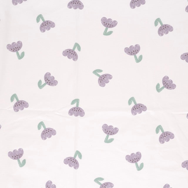 French Terry Tulpen violett