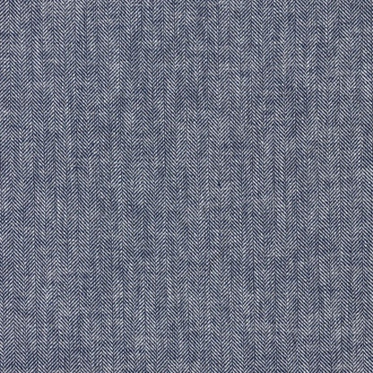 Baumwoll-Leinenstoff mit Fischgrätmuster