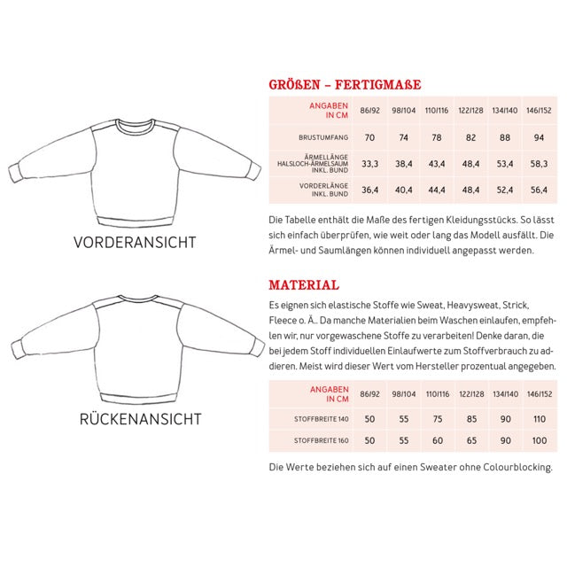 ALEX Colourblocking-Sweater | Papierschnitt