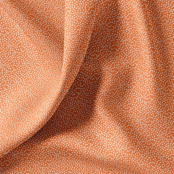 Baumwollstoff mit unregelmäßigen kleinen Pünktchen, orange