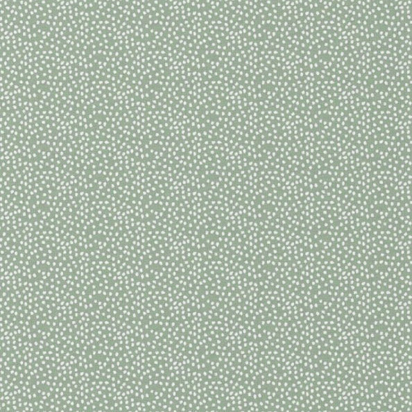 Baumwollstoff mit unregelmäßigen kleinen Pünktchen, grün