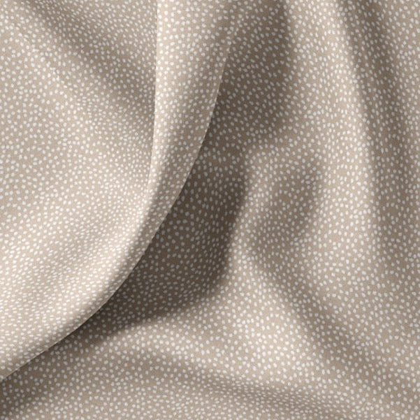 Baumwollstoff mit unregelmäßigen kleinen Pünktchen, taupe