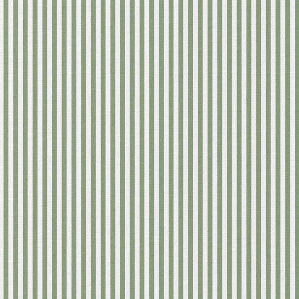 Baumwollstoff mit gleichmäßigen grün-weißen Streifen